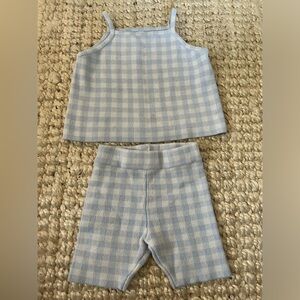 SOLD. Zara blue checkered set